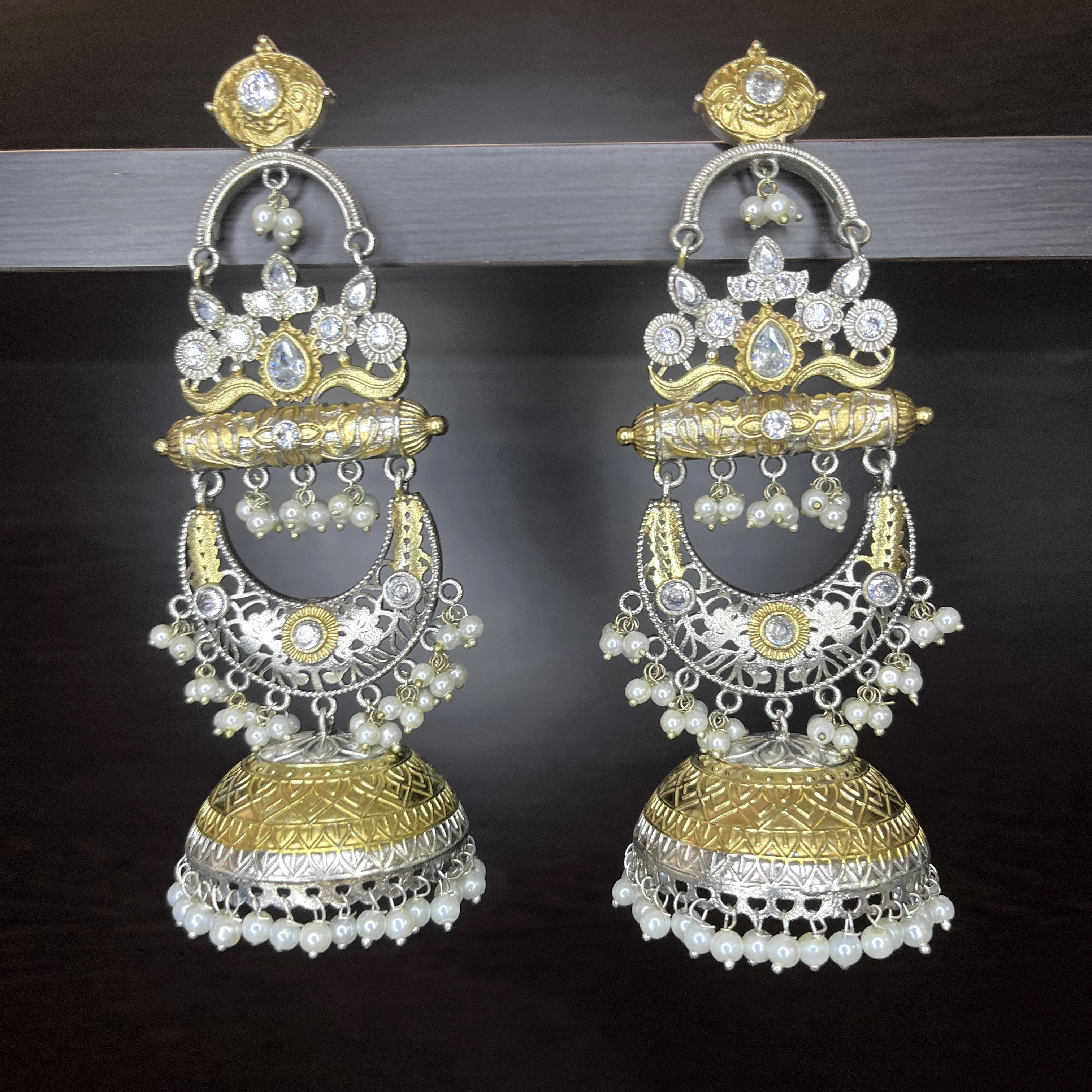 Raagyee Long Jhumka Earrings